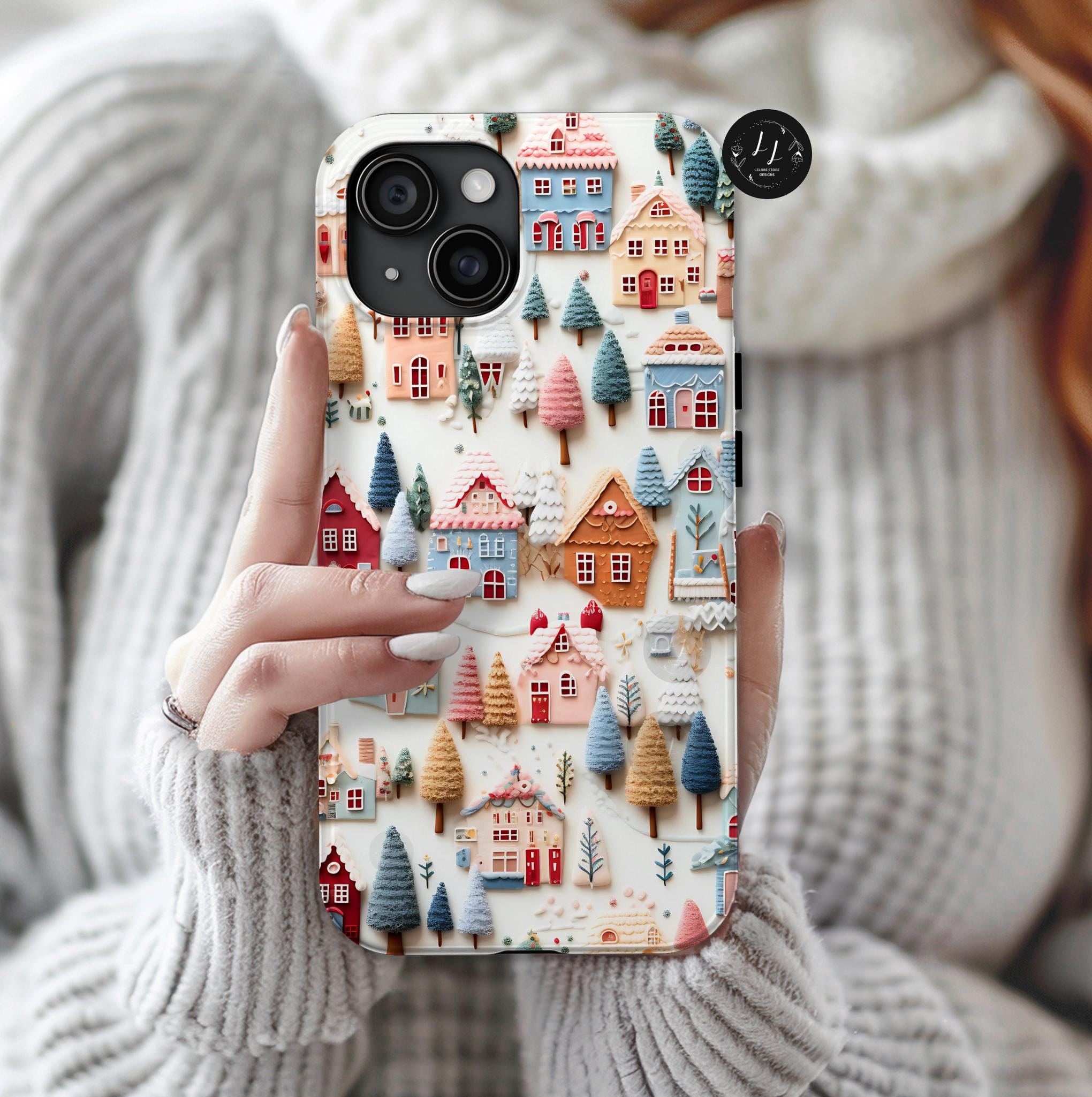 Festive Christmas Phone Case: Cozy Winter Holiday Cover iPhone, galaxy, pixel