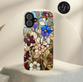 Floral Faux Stained Glass Phone Case: Wildflower Mosaic