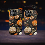 Pumpkin Magsafe Phone Case  Autumn Aesthetic Faux Fall Design, Durable Magnetic iPhone Cover,  Seasonal Gift for Her & Him