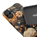 Pumpkin Magsafe Phone Case  Autumn Aesthetic Faux Fall Design, Durable Magnetic iPhone Cover,  Seasonal Gift for Her & Him