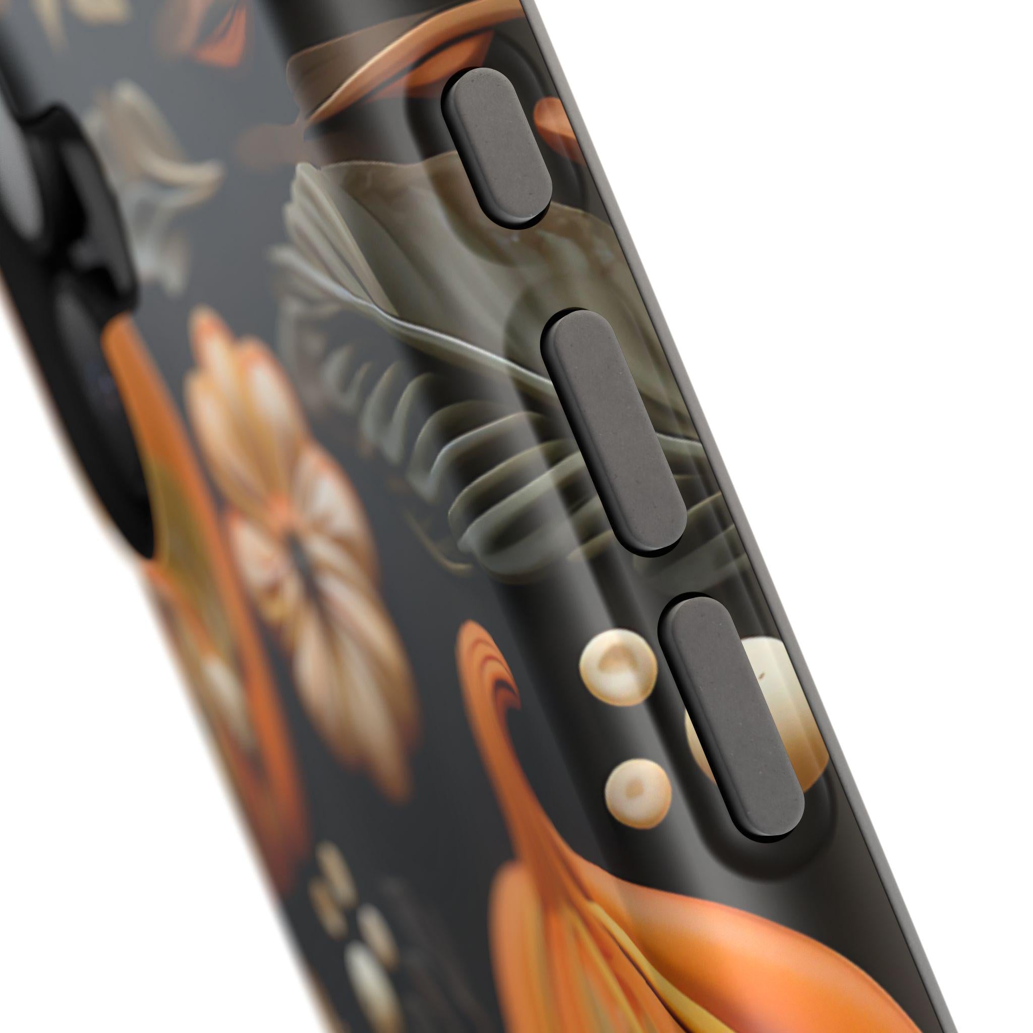 Pumpkin Magsafe Phone Case  Autumn Aesthetic Faux Fall Design, Durable Magnetic iPhone Cover,  Seasonal Gift for Her & Him