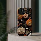 Pumpkin Magsafe Phone Case  Autumn Aesthetic Faux Fall Design, Durable Magnetic iPhone Cover,  Seasonal Gift for Her & Him