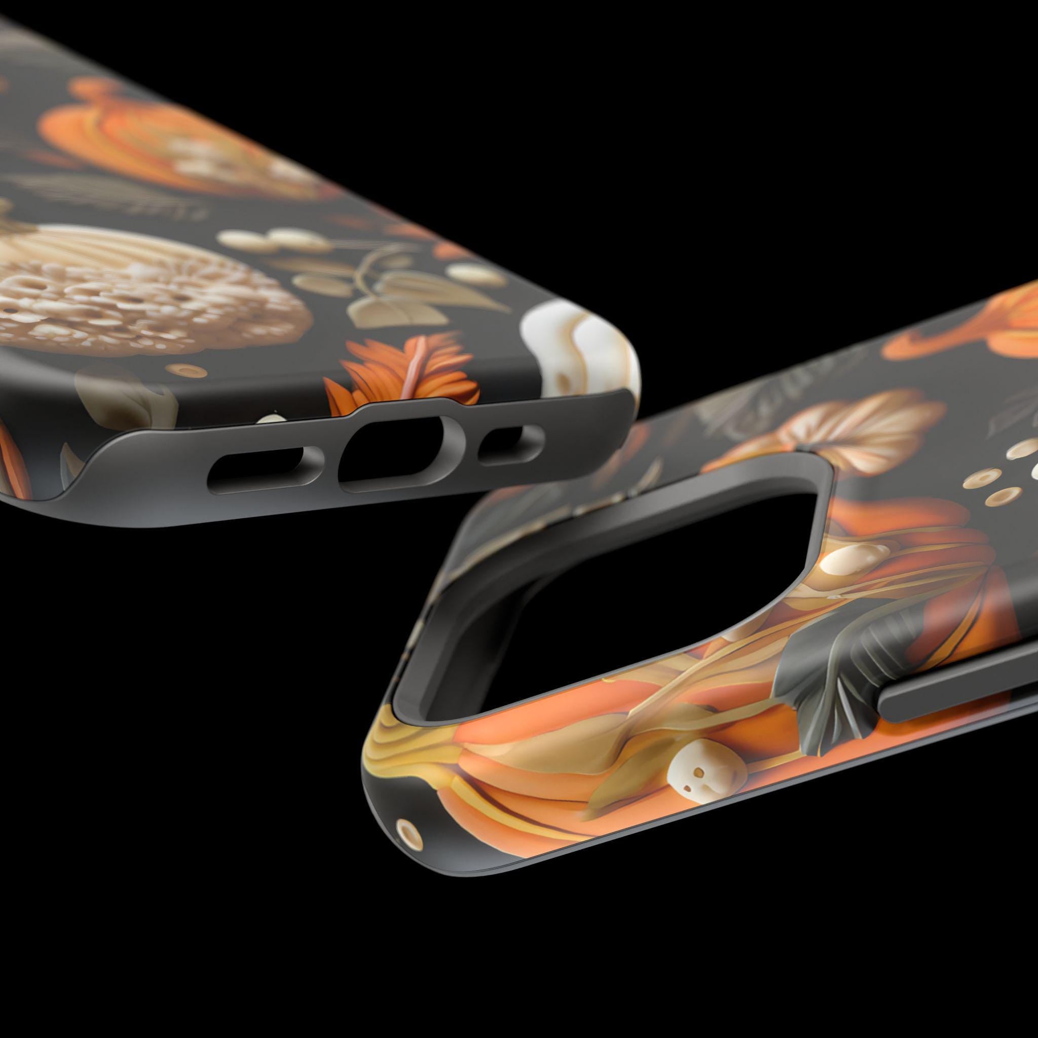 Pumpkin Magsafe Phone Case  Autumn Aesthetic Faux Fall Design, Durable Magnetic iPhone Cover,  Seasonal Gift for Her & Him