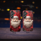 Red Santa Claus Christmas Phone Case:  Festive Holiday Cover  Xmas Gift iPhone, Galaxy, Pixel
