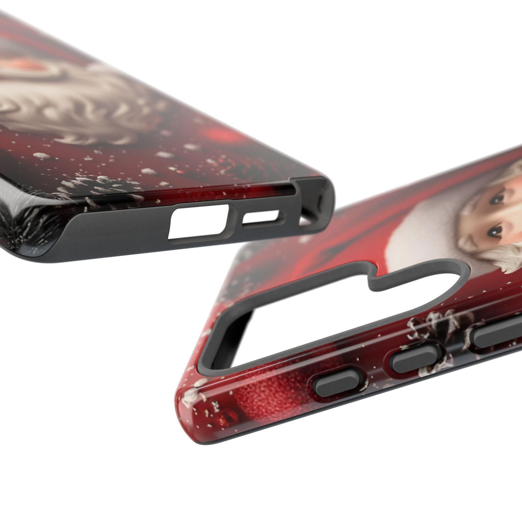 Red Santa Claus Christmas Phone Case:  Festive Holiday Cover  Xmas Gift iPhone, Galaxy, Pixel