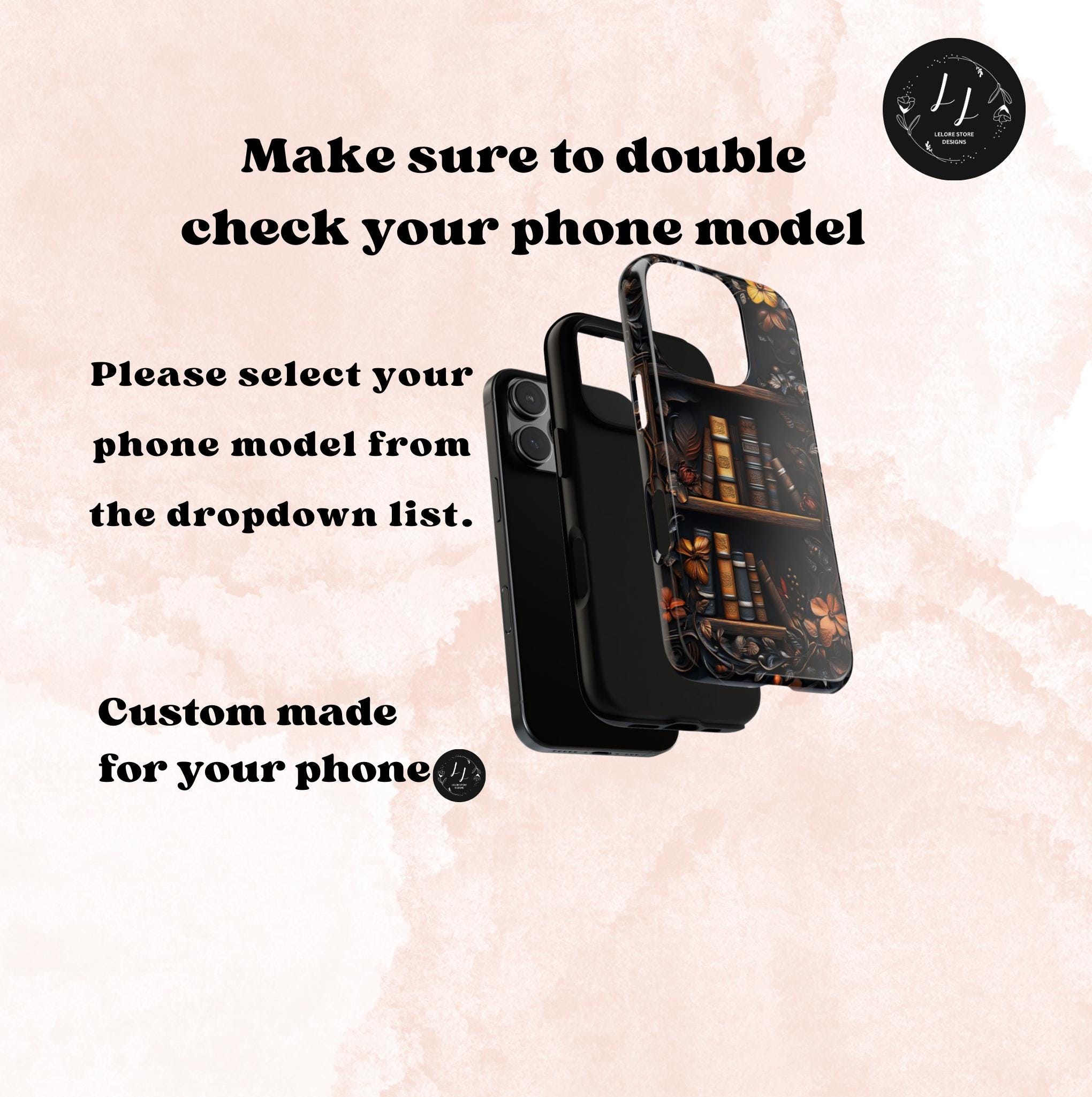 Bookish Phone Case, Faux Carved Wood Bookshelf Cover, Book Lover Gift, iPhone, Galaxy , Pixel