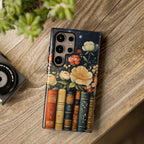 Celestial Floral Bookshelf Phone Case: Book Lover Gift iPhone Galaxy Pixel  Librarians