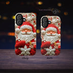 Santa Claus Christmas Phone Case, Festive Red White Holiday Cover, iPhone  Galaxy Pixel
