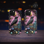 Gothic Raven Bookshelf iPhone Case: Dark Academia Book Lover,  Bookish MagSafe Compatible