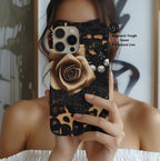 Leopard Heart iPhone Case: Chic Animal Print, MagSafe Compatible Gift for Women, Protective Cover