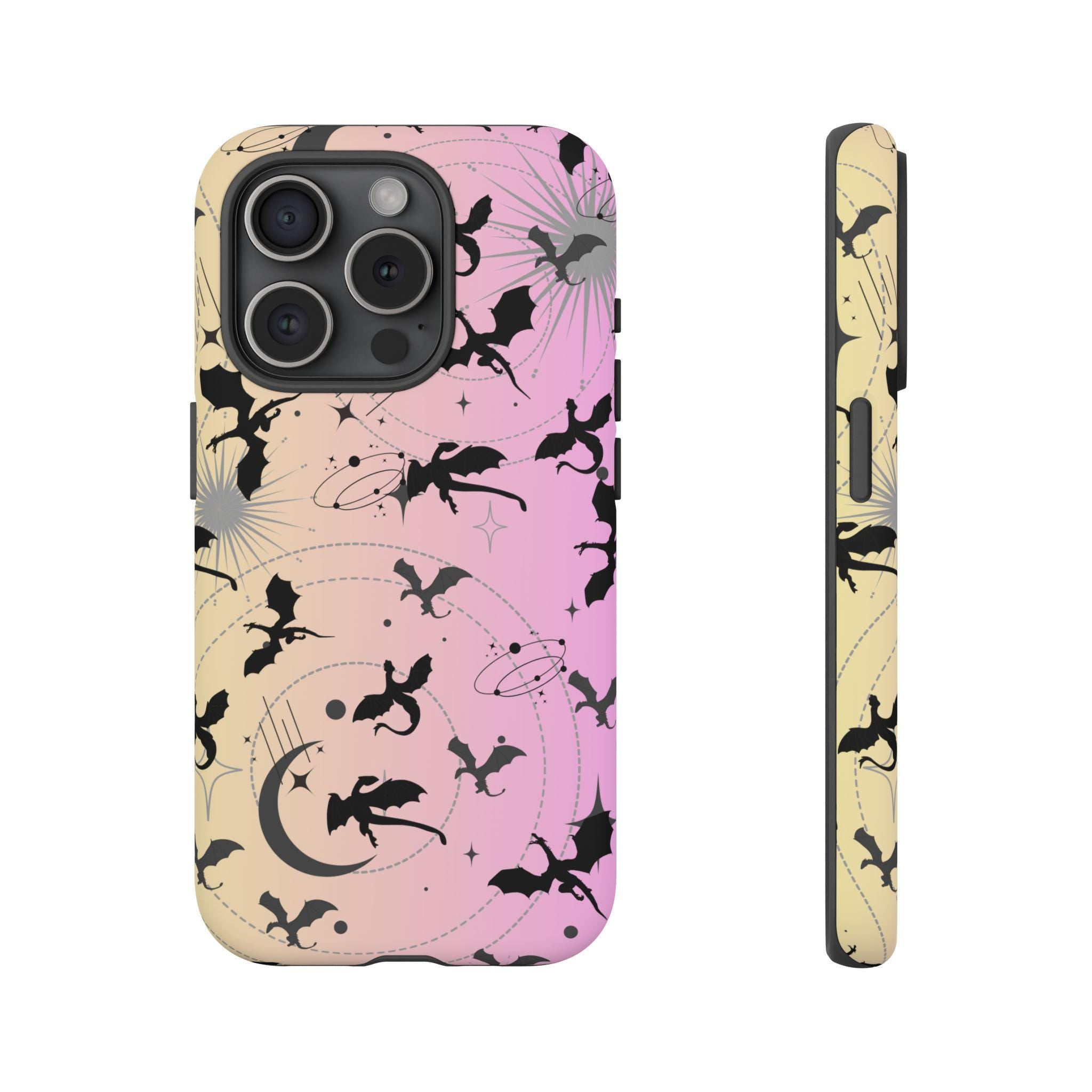 Fantasy Dragon Phone Case: Celestial Book Lover Gift  iPhone Galaxy Pixel