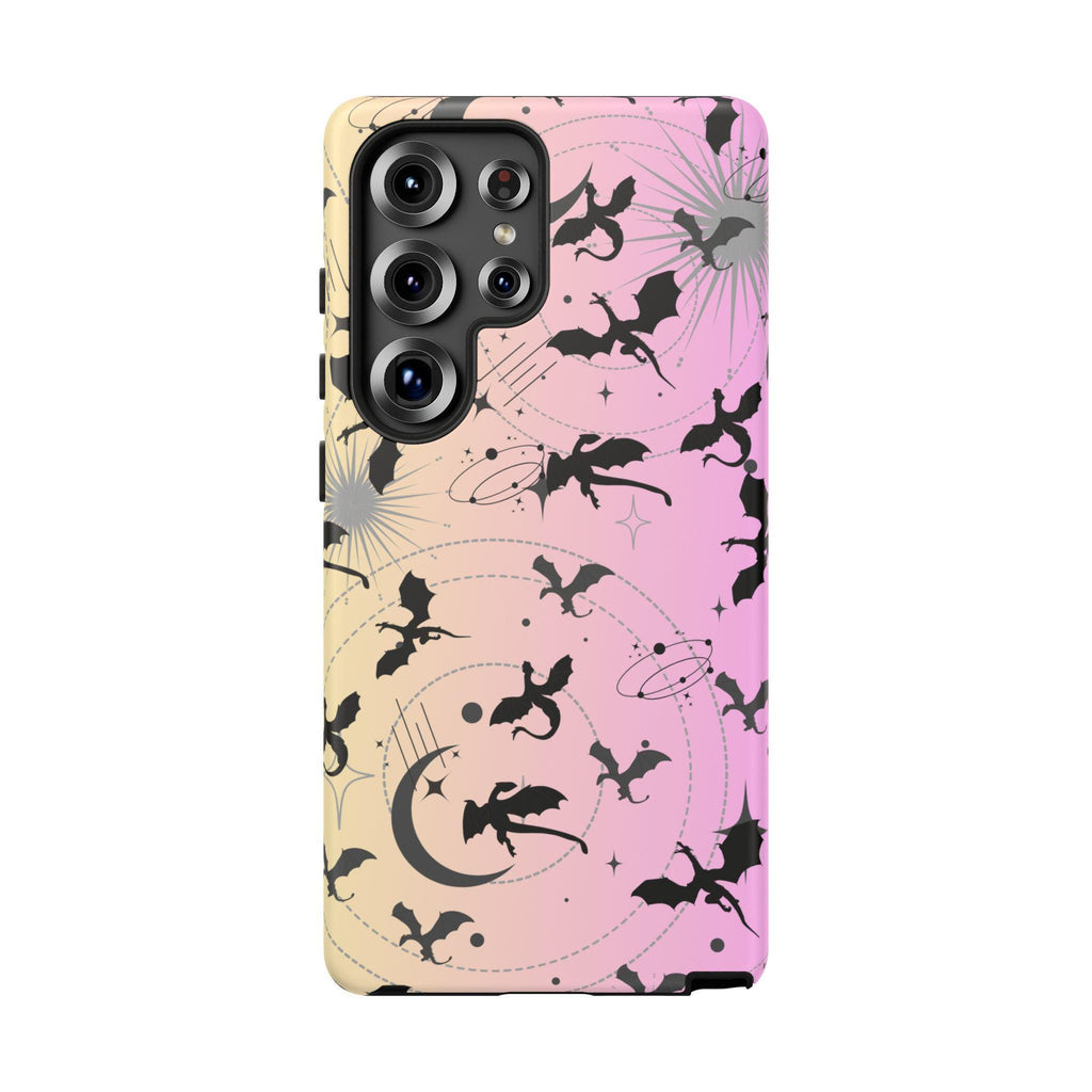 Fantasy Dragon Phone Case: Celestial Book Lover Gift  iPhone Galaxy Pixel