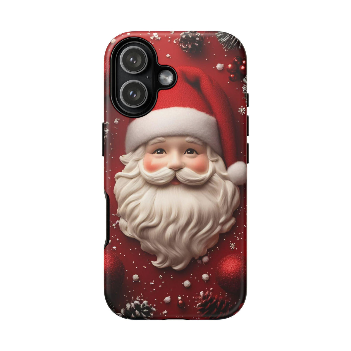 Red Santa Claus Christmas Phone Case:  Festive Holiday Cover  Xmas Gift iPhone, Galaxy, Pixel