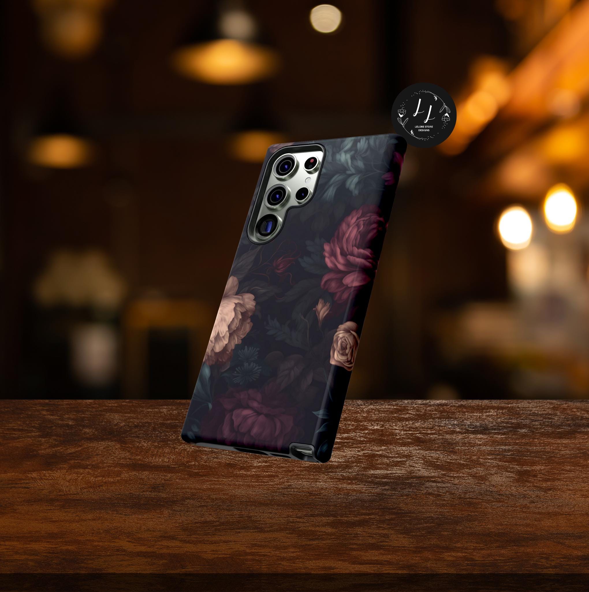 Victorian Gothic Rose Phone Case: Dark Floral iPhone, Samsung, Pixel Cover