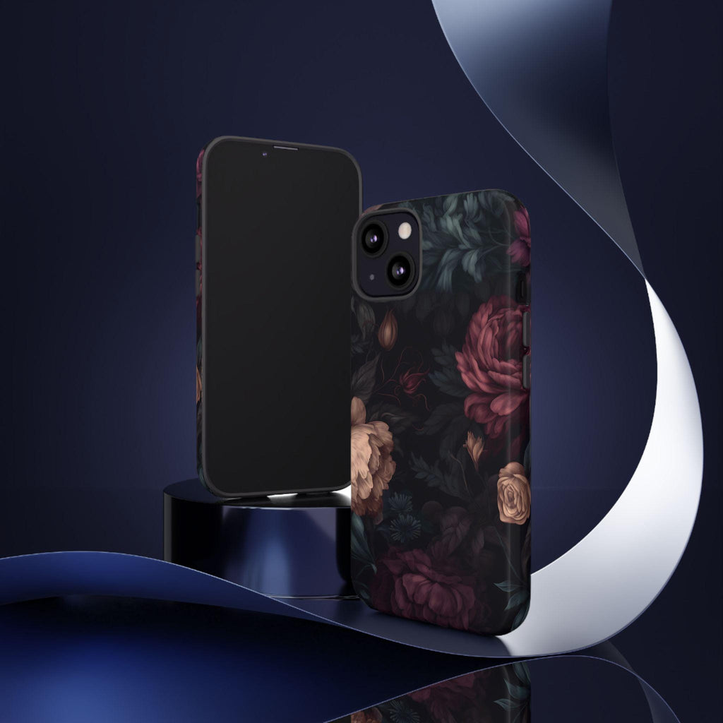 Victorian Gothic Rose Phone Case: Dark Floral iPhone, Samsung, Pixel Cover