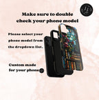 Bookish Dragon Phone Case: Fantasy Bookshelf Faux Stained GlassiPhone Galaxy Pixel Book lover gift