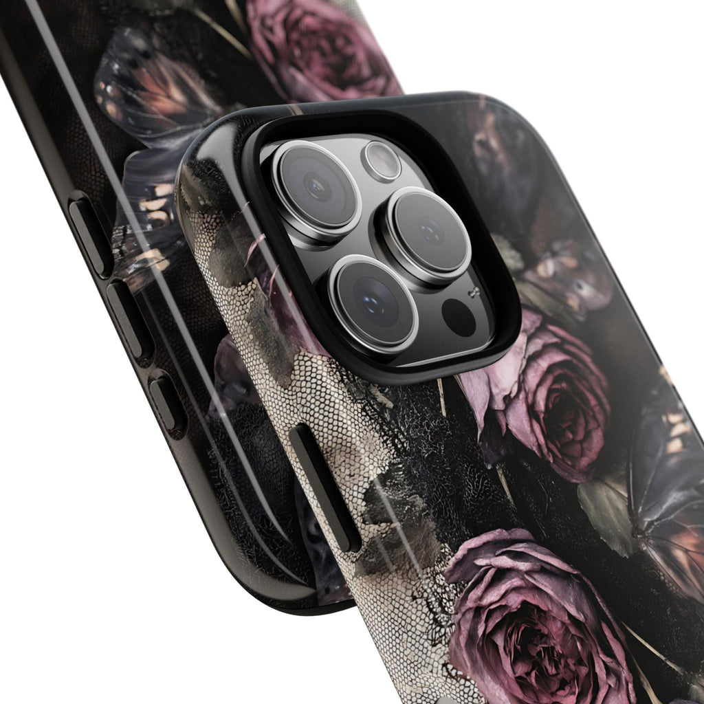 Gothic Floral Phone Case: Dark Academia Victorian Style iPhone Galaxy Pixel