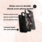 Gothic Floral Phone Case: Dark Academia Victorian Style iPhone Galaxy Pixel