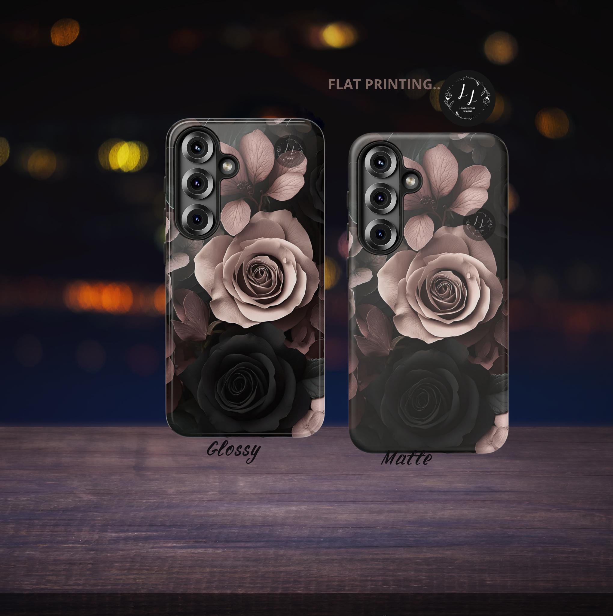 Gothic Rose Phone Case: Dark Floral Victorian Style  iPhone Galaxy Pixel