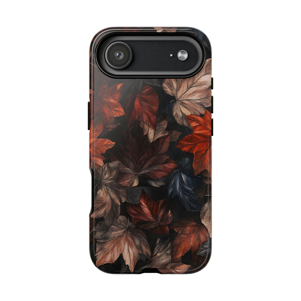 Dark Brown Autumn Leaves Phone Case  Cute Aesthetic Fall Cover Holiday Gift iPhone  Galaxy Pixel