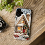 Christmas Town Phone Case: Holiday Village Winter Wonderland   iPhone Pixel Samsung Galaxy, Holiday Cover
