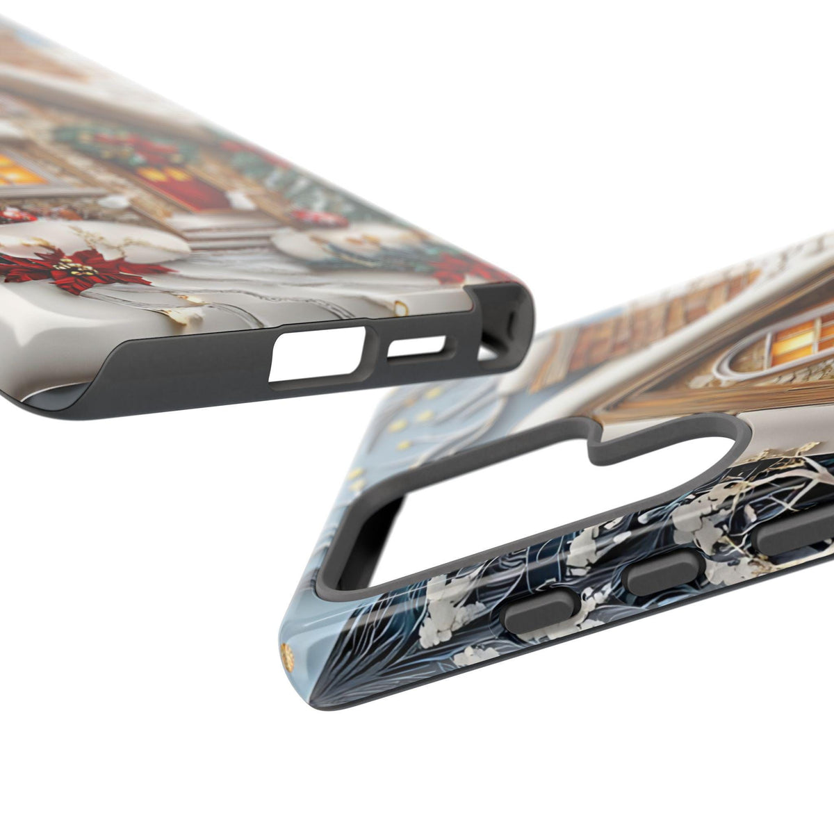 Christmas Town Phone Case: Holiday Village Winter Wonderland   iPhone Pixel Samsung Galaxy, Holiday Cover