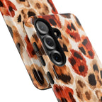 Personalized Leopard Print Phone Case: Custom Name Protective Cover iPhone Samsung Galaxy Pixel