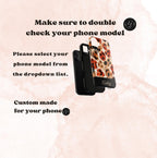Personalized Leopard Print Phone Case: Custom Name Protective Cover iPhone Samsung Galaxy Pixel