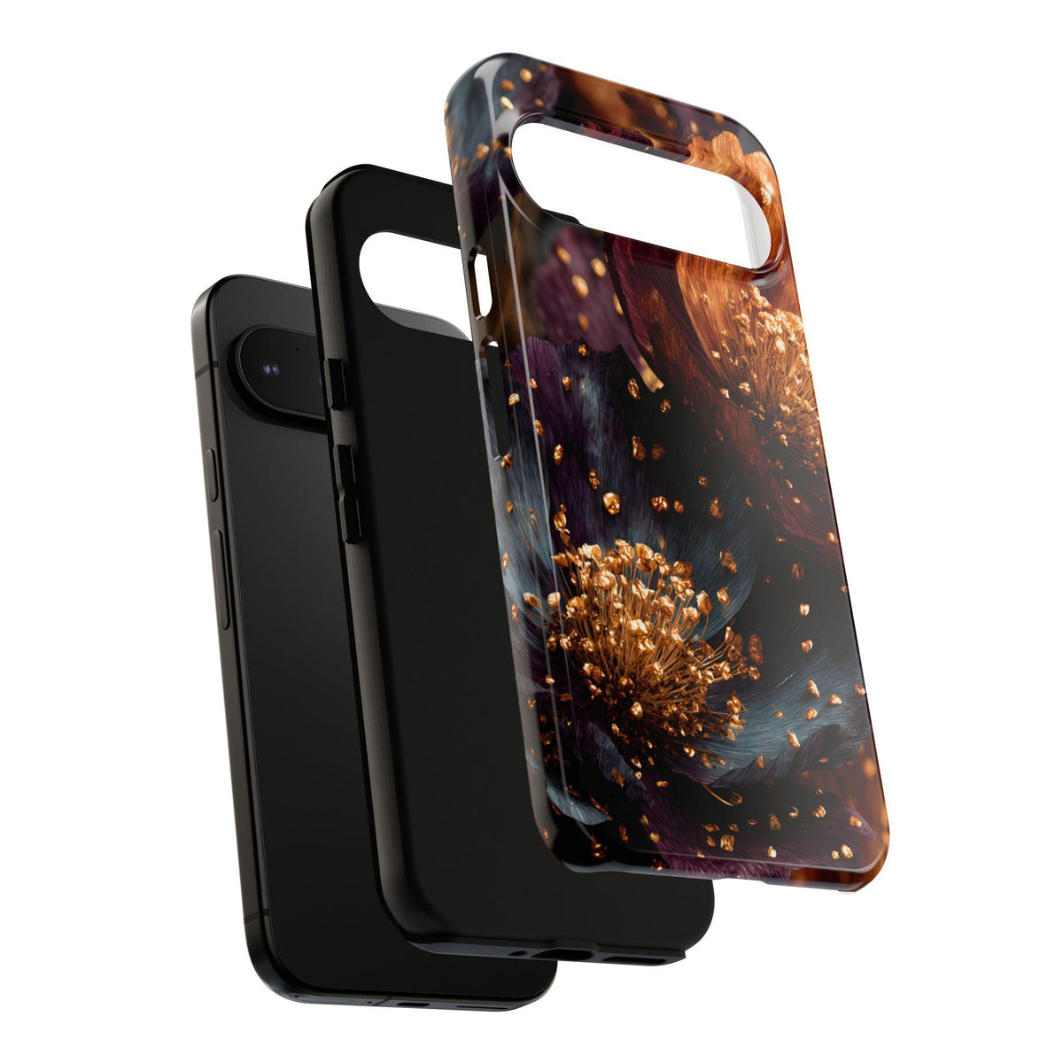 Gothic Floral Phone Case: Dark Boho Flower Cover iPhone Galaxy Pixel