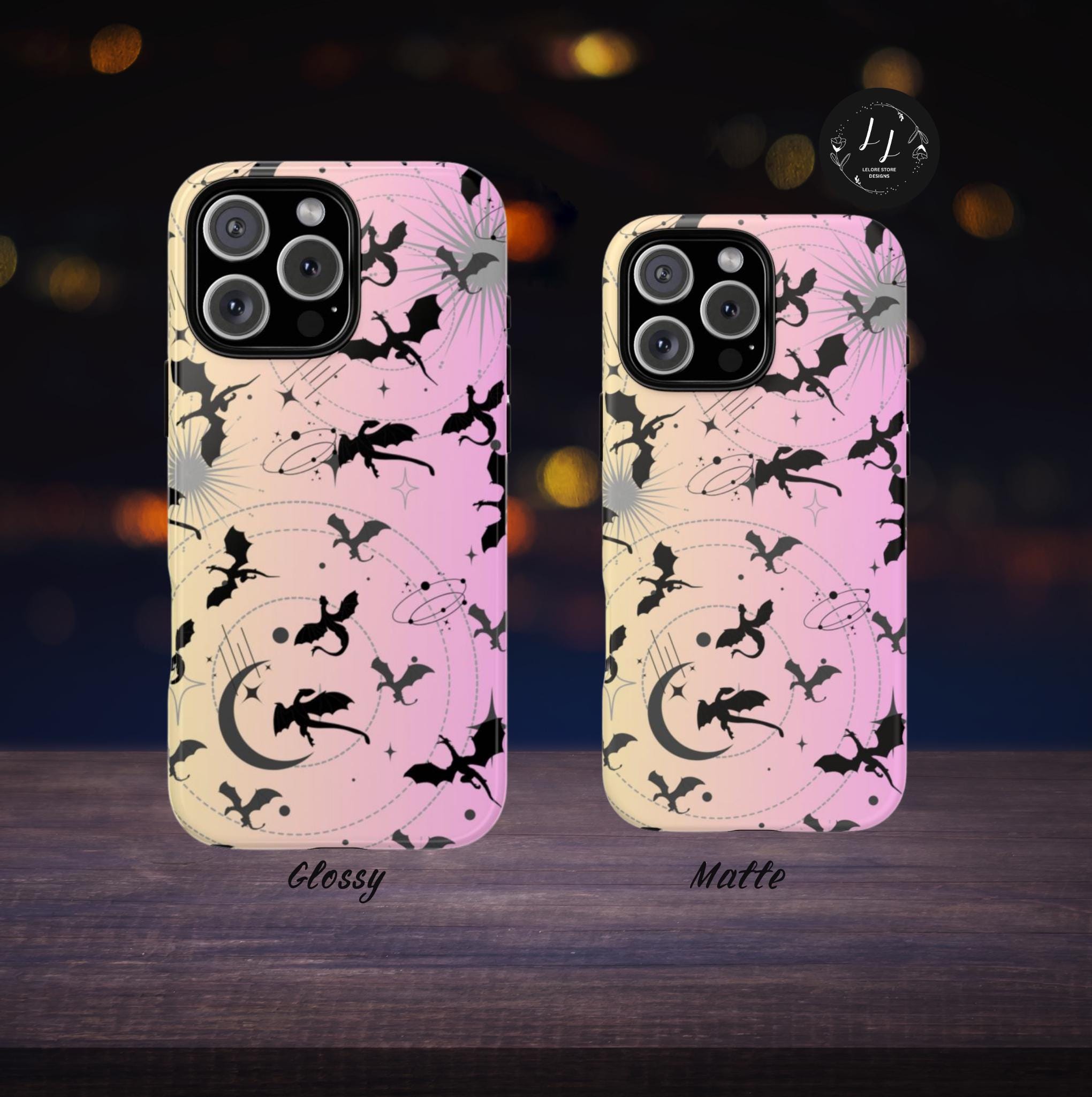 Fantasy Dragon Phone Case: Celestial Book Lover Gift  iPhone Galaxy Pixel