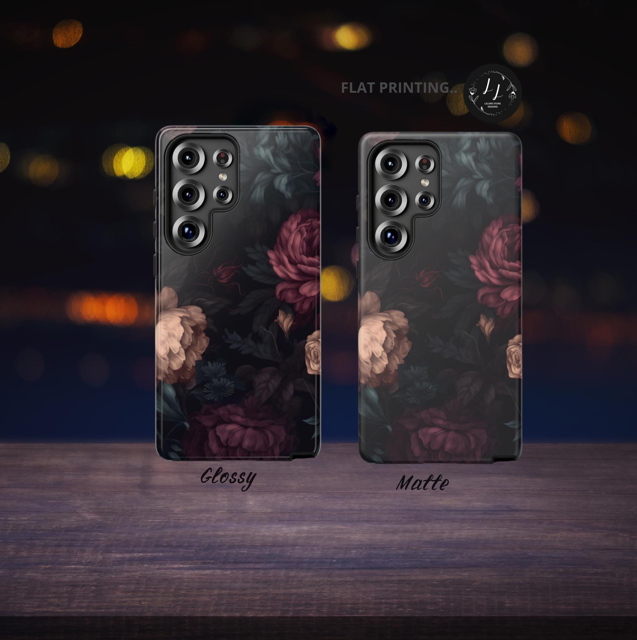 Victorian Gothic Rose Phone Case: Dark Floral iPhone, Samsung, Pixel Cover