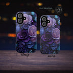 Purple Floral iPhone Case: Victorian Boho Butterfly Phone Cover iPhone Galaxy Pixel Gift Her