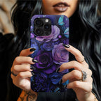 Purple Floral iPhone Case: Victorian Boho Butterfly Phone Cover iPhone Galaxy Pixel Gift Her