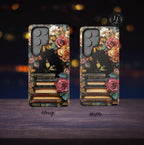 Boho Faux Stained Glass Bookish Phone Case, Bookshelf  Gift, Bookworm  iPhone Galaxy Pixel