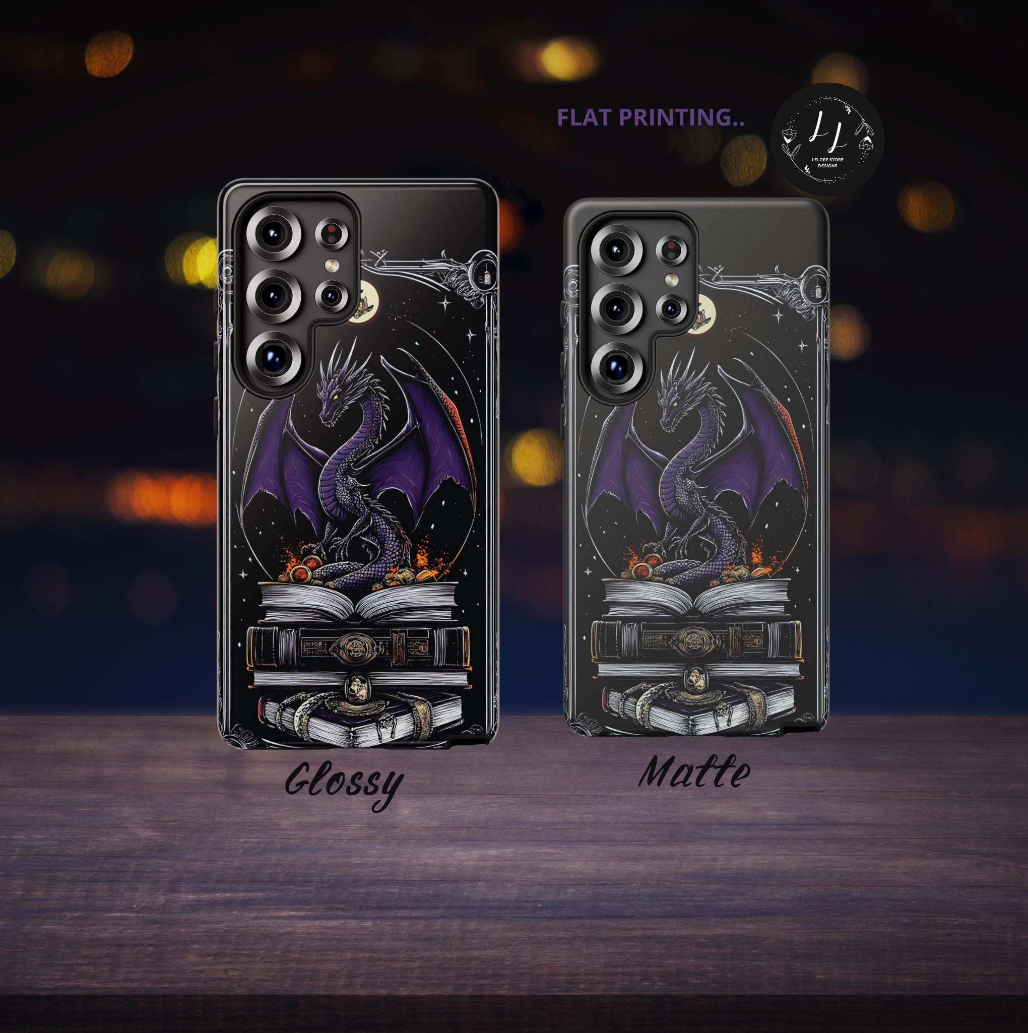 Dragon Treasure Hoard Phone Case: Bookish Medieval Fantasy Book Lover Gift iPhone Galaxy pixel