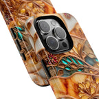 Book Phone Case Stained Glass Effect Boho Bookshelf Cover Holiday Bookish  iPhone Galaxy Pixel