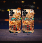 Book Phone Case Stained Glass Effect Boho Bookshelf Cover Holiday Bookish  iPhone Galaxy Pixel