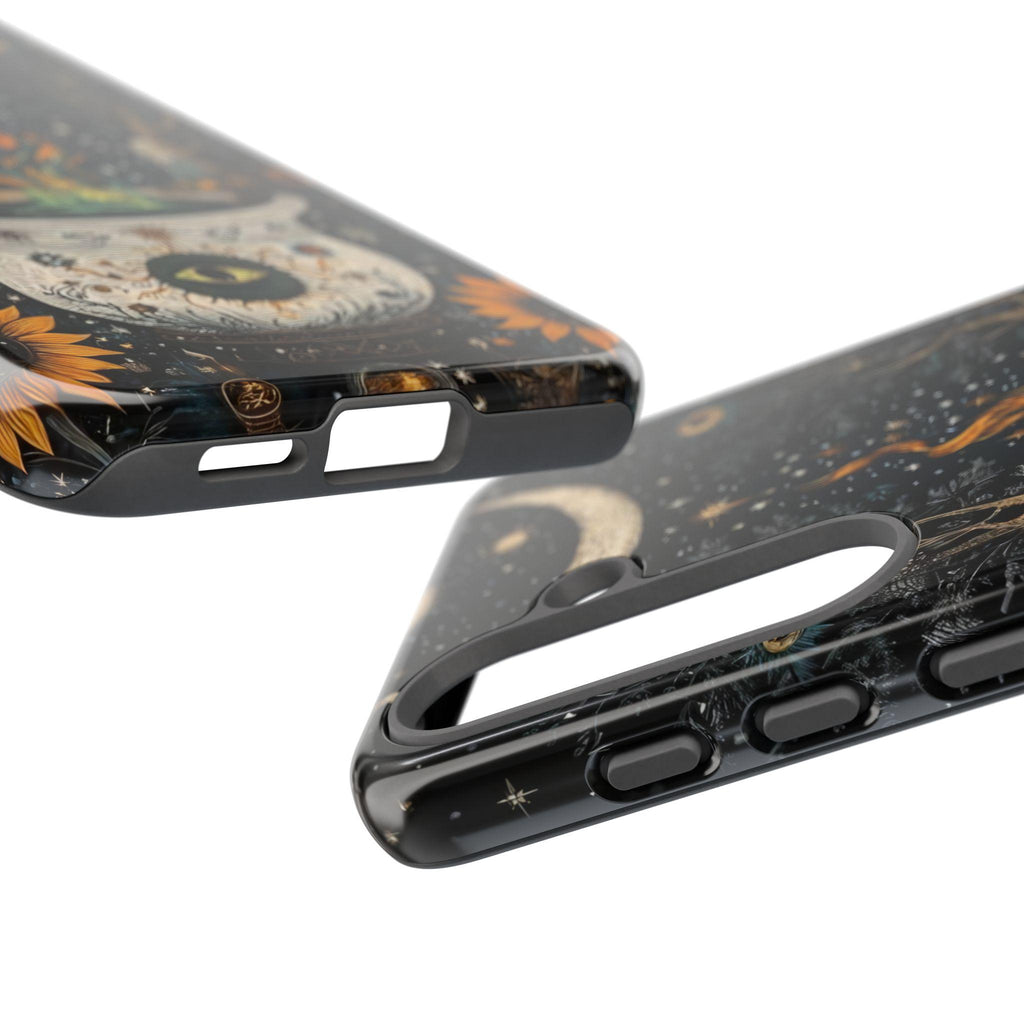 Celestial Cauldron Phone Case Witch Floral Design, Spooky Halloween Magic iPhone Pixel Galaxy  Cover