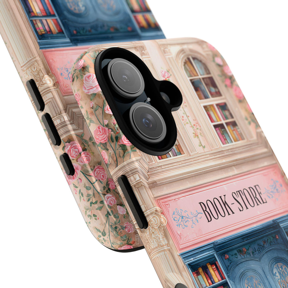 Pink Bookstore Phone Case: Whimsical Book Lover Gift Library Samsung Galaxy, Google Pixel Case,