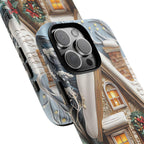 Christmas Town Phone Case: Holiday Village Winter Wonderland   iPhone Pixel Samsung Galaxy, Holiday Cover