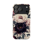 Purple Gothic Floral Phone Case: Dark Academia Boho iPhone, Galaxy, Pixel