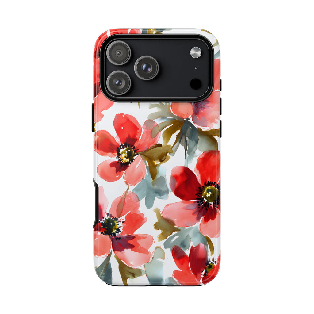 Watercolor Floral Phone Case: Botanical Protective Cover iPhone Galaxy Pixel