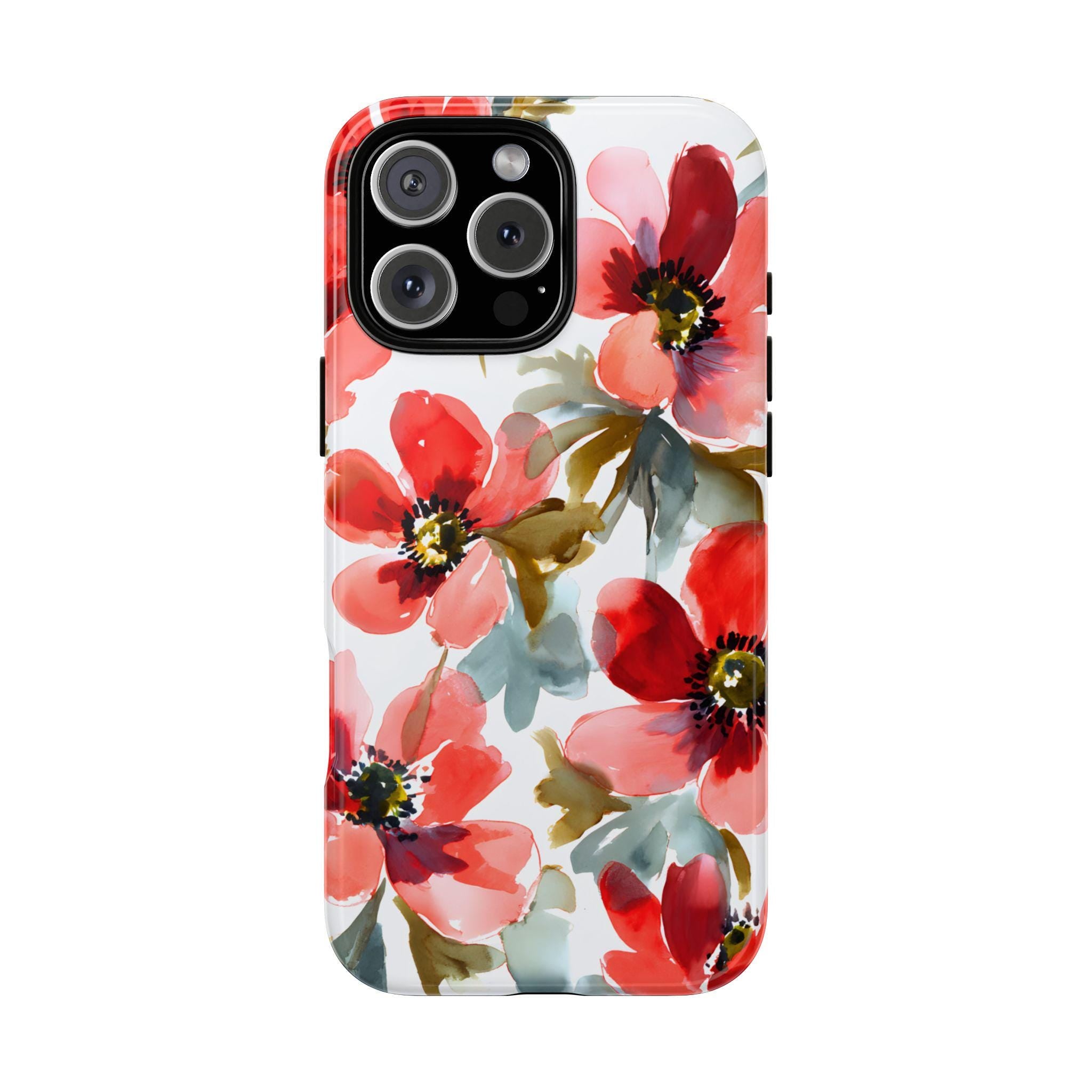 Watercolor Floral Phone Case: Botanical Protective Cover iPhone Galaxy Pixel