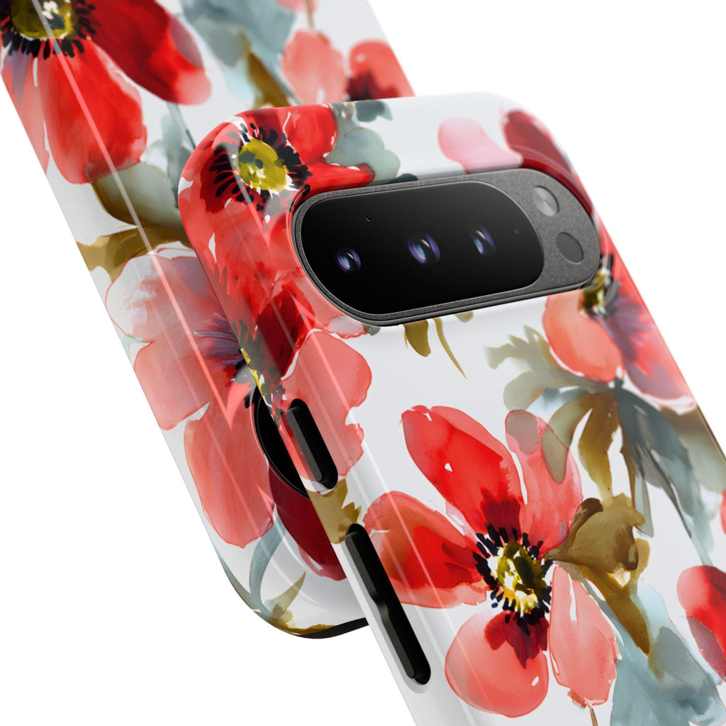 Watercolor Floral Phone Case: Botanical Protective Cover iPhone Galaxy Pixel