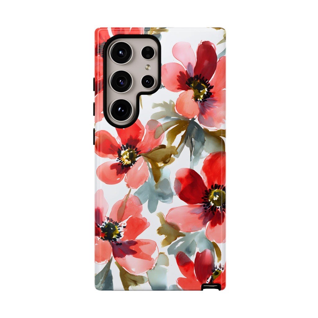 Watercolor Floral Phone Case: Botanical Protective Cover iPhone Galaxy Pixel