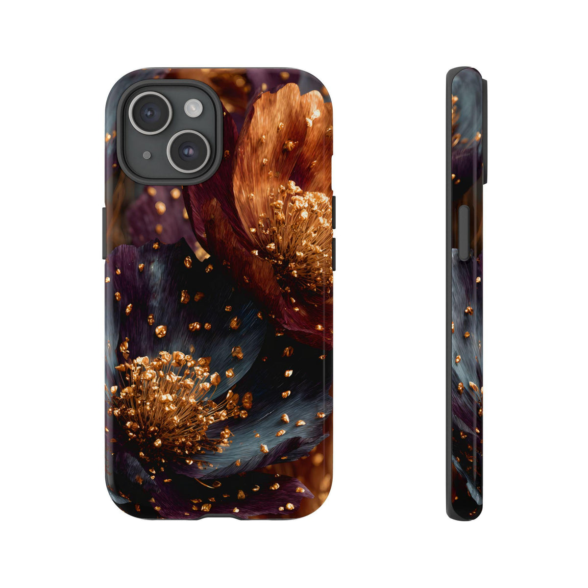 Gothic Floral Phone Case: Dark Boho Flower Cover iPhone Galaxy Pixel
