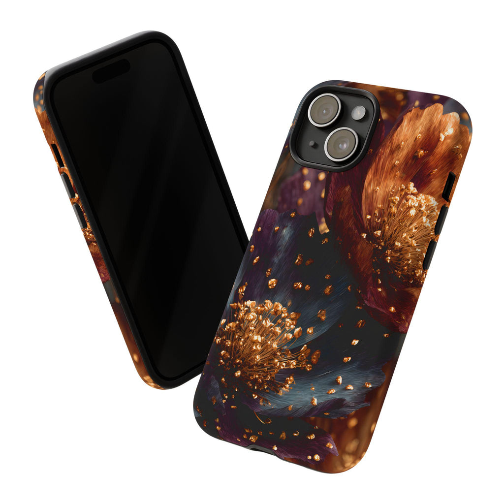 Gothic Floral Phone Case: Dark Boho Flower Cover iPhone Galaxy Pixel