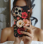 Victorian Floral Phone Case, Dark Gothic Flowers, iPhone Galaxy Pixel