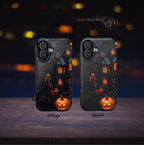 Gothic Haunted Mansion MagSafe Phone Case, Spooky Halloween Design, Horror iPhone Cover, Flat Print