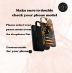 Boho Faux Stained Glass Bookish Phone Case, Bookshelf  Gift, Bookworm  iPhone Galaxy Pixel